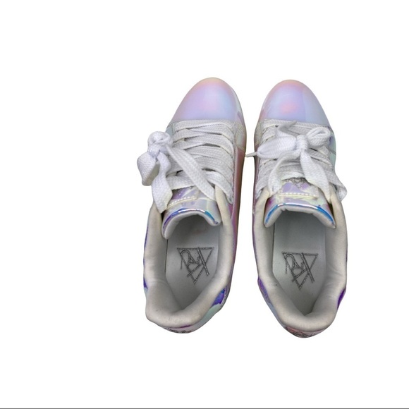 Y.R.U. Nightcall Hologram Iridescent Platform Sneaker Shoes Sz: 7 - Picture 8 of 12
